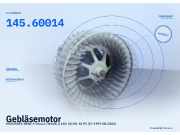 Gebläsemotor MERCEDES-BENZ A-Klasse (W168) 145.60014