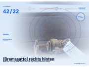 (Bremssattel rechts hinten BMW 3er Touring (E46) 42/22) 42/22