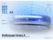 Stoßstange hinten AUDI A4 Avant (8D, B5) 8D9807311AA
