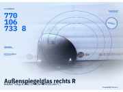 Außenspiegelglas rechts RENAULT Twingo II (CN0) 7701067338