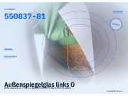Außenspiegelglas links OPEL Astra G CC (T98) 550837-81
