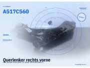Querlenker rechts vorne FIAT Grande Punto (199) A517C560