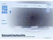 Kennzeichenleuchte MERCEDES-BENZ C-Klasse (W202) 2027500427