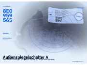 Außenspiegelschalter AUDI A6 Allroad (4F) 8E0959565