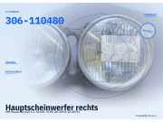Hauptscheinwerfer rechts VW Passat B1 (32) 306-110480