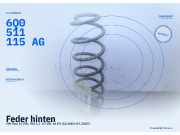 Feder hinten VW Polo IV (9N, 9A) 6Q0511115AG