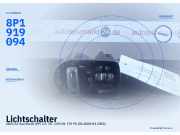 Lichtschalter AUDI A3 Sportback (8P) 8P1941531 FKZ 8P1919094