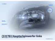 (131783 Hauptscheinwerfer links OPEL Omega A)