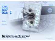 Türschloss rechts vorne VW Polo II (86C) 191837016C
