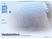 Handschuhfach VW Golf V Plus (5M, 521) 5M1857114E FKZ 5M1857097K