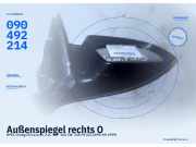 Außenspiegel rechts OPEL Omega B Caravan 090492214
