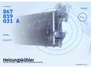 Heizungskühler VW Polo II (86C) 867819121 867819031A