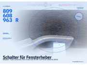 Schalter für Fensterheber RENAULT Trafic III Kasten (FG) 809608963R