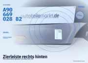 Zierleiste rechts hinten Mercedes-Benz Sprinter 3,5-t Bus (B906) A9066902882