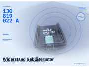 Widerstand Gebläsemotor VW Beetle (5C) 1J0819022A