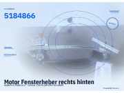 Motor Fensterheber rechts hinten SAAB 9-5 (YS3E) 5184866