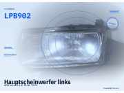 Hauptscheinwerfer links OPEL Vectra A LPB902