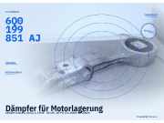 Dämpfer für Motorlagerung SKODA Fabia II (542) 6Q0199851AJ