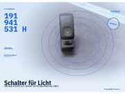 Schalter für Licht VW Golf II (19E) 191941531H