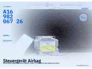 Steuergerät Airbag MERCEDES-BENZ A-Klasse (W169) A1698206726