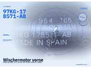 Wischermotor vorne FORD Ka (RBT) 97KG-17B571-AB
