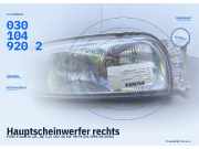 Hauptscheinwerfer rechts FORD Fiesta IV (JA, JB) 0301049202
