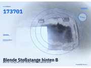 Blende Stoßstange hinten BMW 5er Touring (E61) 17370110 173701