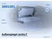 Außenspiegel rechts FIAT Cinquecento (170) 3001381