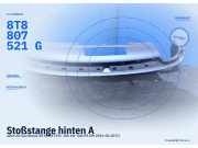 Stoßstange hinten AUDI A5 Sportback (8TA) 8T8807521G