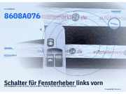 Schalter für Fensterheber links vorn MITSUBISHI Colt VI (Z2, Z3) 8608A076