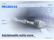 Antriebswelle rechts vorne MITSUBISHI Outlander I (CUW) MN180244