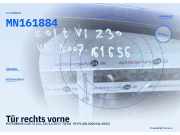 Tür rechts vorne MITSUBISHI Colt VI (Z2, Z3) MN161884