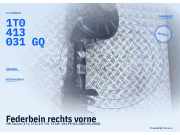 Federbein rechts vorne VW Touran (1T1, 1T2) 1T0413031GQ