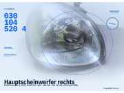 Hauptscheinwerfer rechts FORD Scorpio II (GFR, GGR) 0301045204