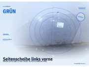 Seitenscheibe links vorne MAZDA 121 II (DB) GRÜN