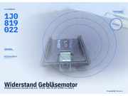Widerstand Gebläsemotor SKODA Octavia I Kombi (1U) 1J0819022