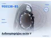 Außenspiegelglas rechts VW Scirocco III (13) 955138-81