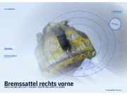 Bremssattel rechts vorne AUDI A4 (8D, B5)