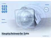 Hauptscheinwerfer links VW Scirocco II (53B) 533941059