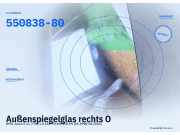Außenspiegelglas rechts OPEL Astra G CC (T98) 550838-80