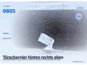 Türscharnier hinten rechts oben MERCEDES-BENZ C-Klasse (W204) 0805