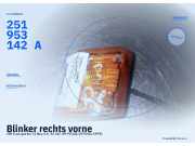 Blinker rechts vorne VW Transporter T2 Bus 251953142A