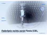Federbein rechts vorne Fiesta (CB1, Ford 52 kW 275999
