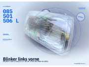 Blinker links vorne PEUGEOT 205 I (741A/C) 085501506L