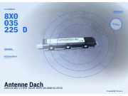 Antenne Dach AUDI A1 (8X) 8X0035225D