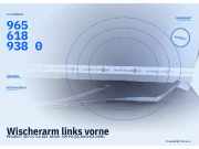 Wischerarm links vorne PEUGEOT 307 CC 9656189380