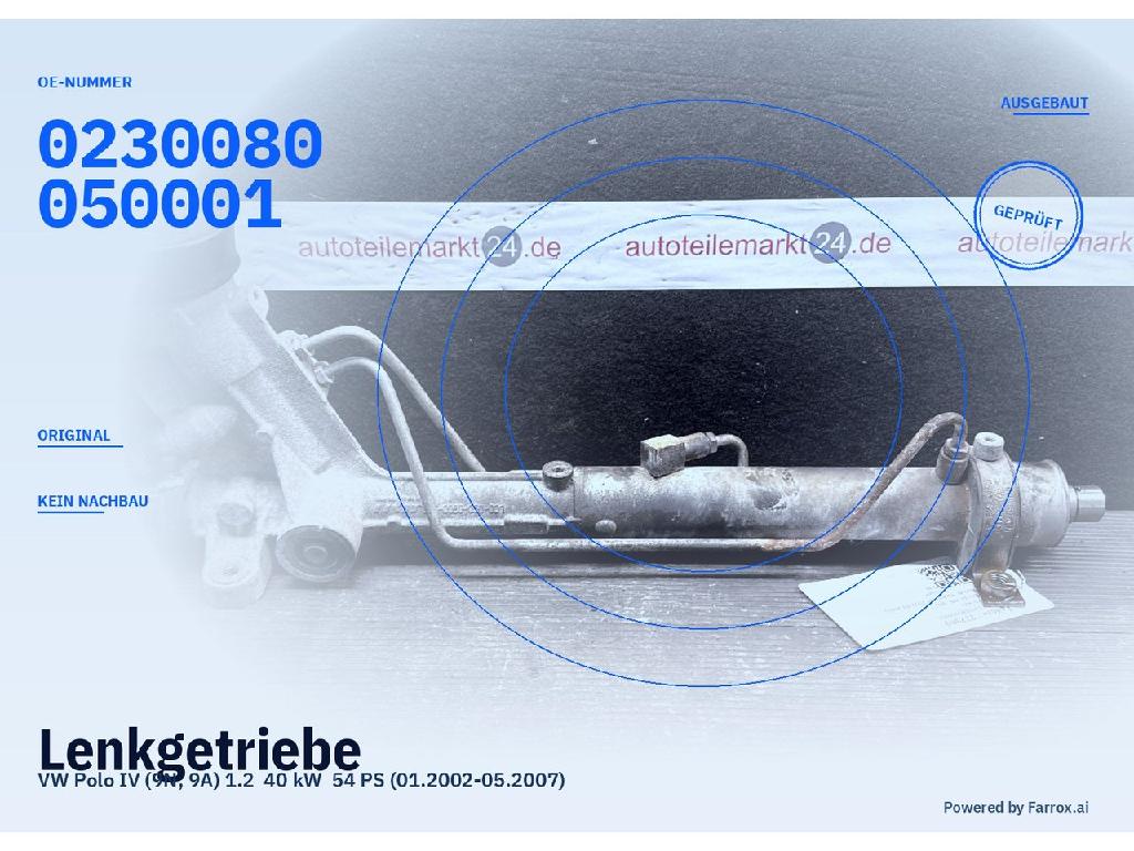 Lenkgetriebe VW Polo IV (9N, 9A) 0230080050001