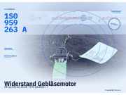 Widerstand Gebläsemotor VW Up (AA) 1S0959263A