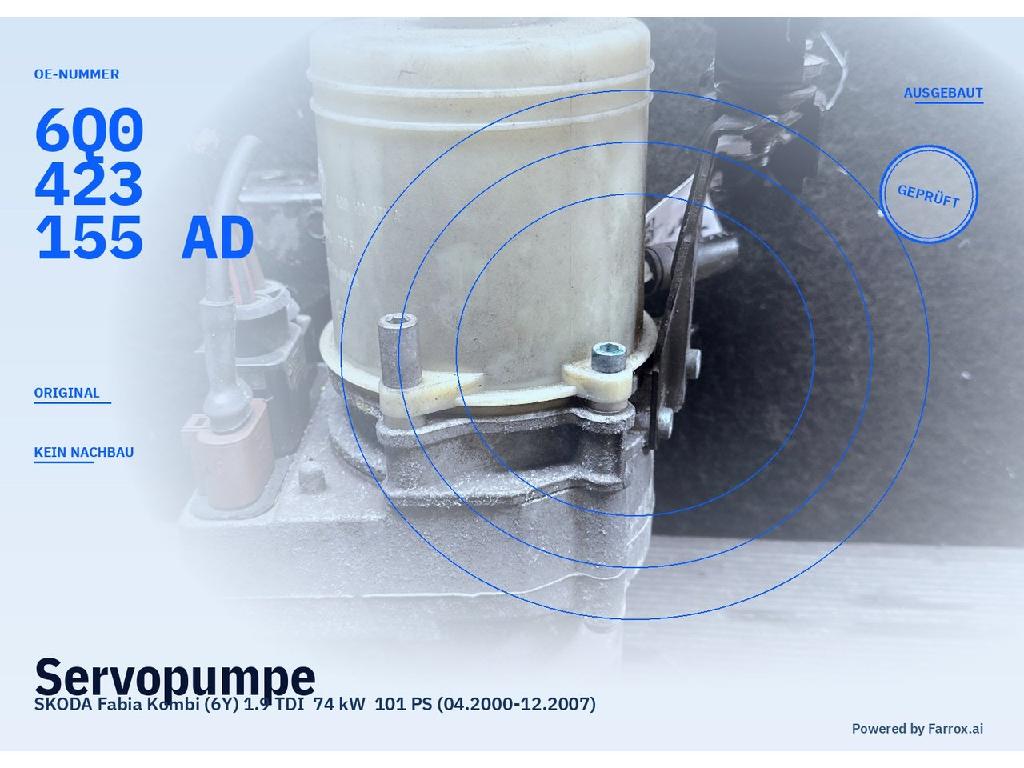 Servopumpe SKODA Fabia Kombi (6Y) 6Q0423155AD