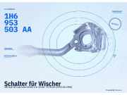 Schalter für Wischer VW Golf III Cabriolet (1EX0) 1H6953503AA